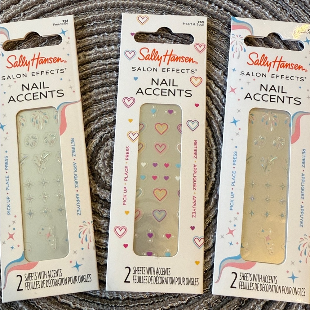 5/$25 Sally Hansen Nail Accents set of 3